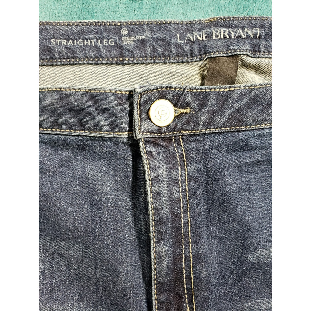Lane Bryant Jeans Size 26 Women Blue Stretch Denim Ladies Mid Rise Straight - Picture 5 of 11